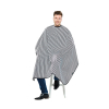 CAPE BARBER RAYURES AVEC PRESSION XXL