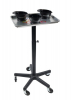 FRAMAR TABLE DE SERVICE PLATEAU ALUMINIUM + 3 BOLS