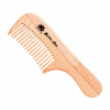 PEIGNE BARBE/MOUSTACHE BOIS MANCHE 10cm