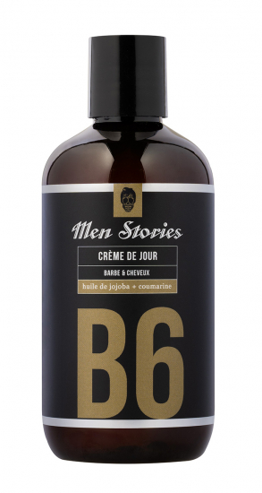 MEN STORIES B6 CREME DE JOUR BARBE CHEVEUX 250ml ex BARBER CARE SOIN