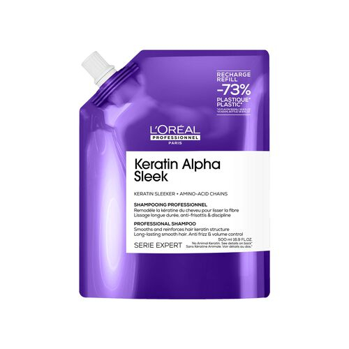 EXPERT KERATIN ALPHA SLEEK ECO RECHARGE SHAMPOING DISCIPLINANT 500ml