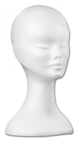 TETE BLANCHE POLYSTYRENE FEMME