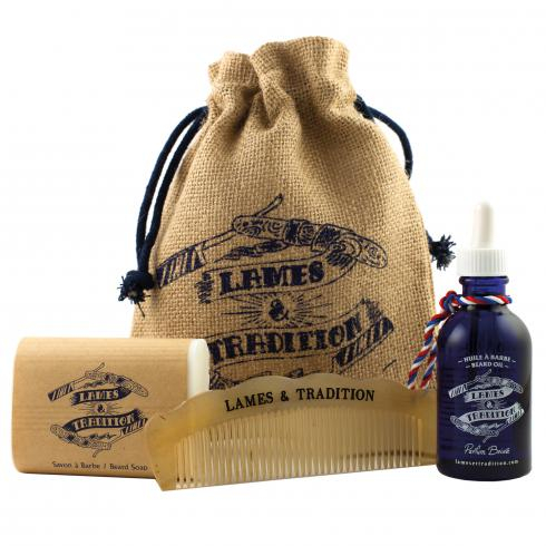 LAMES & TRADITION PACK BARBE SAVON + HUILE + PEIGNE