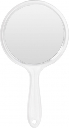 MIROIR ROND 1 FACE BLANCHE