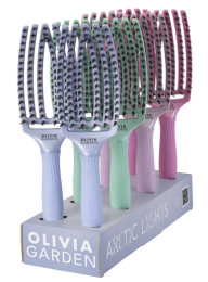 OLIVIA GARDEN PRESENTOIR FINGERBRUSH ARTIC LIGHTS 8pcs