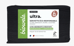 BIOWELS SERVIETTES GAUFREES 80 x 45 cm ULTRA NOIRES x240