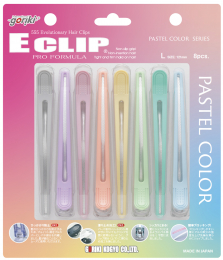 GORIKI E-CLIP L PASTEL 12cm x8pcs