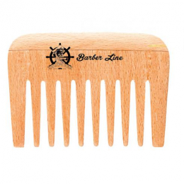 PEIGNE BARBE/MOUSTACHE RATEAU BOIS 9cm