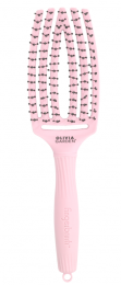 OLIVIA GARDEN FINGERBRUSH LOVE 26 DOUBLE BRISTLES PASTEL PINK M New